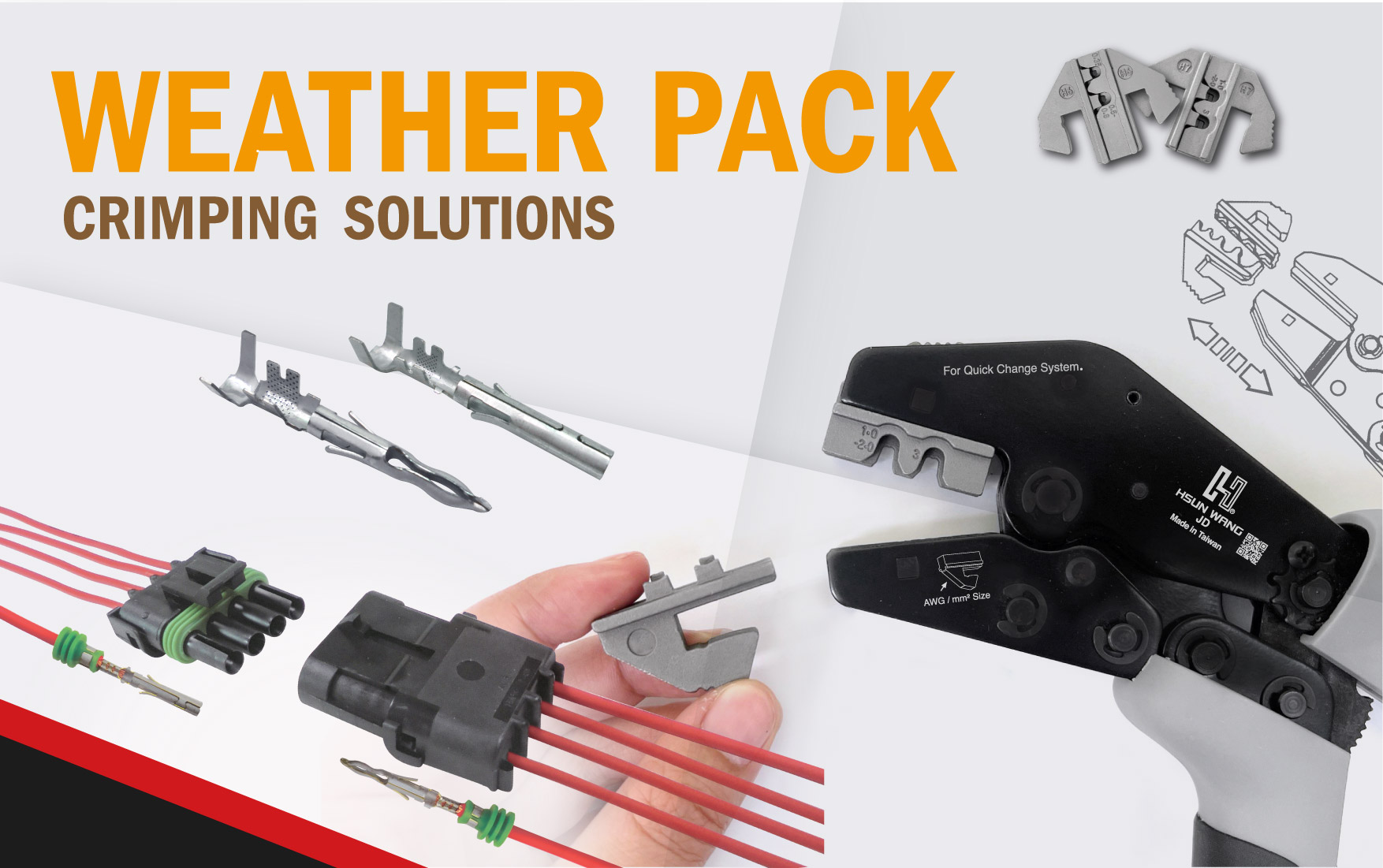 Weather Pack 壓接解決方案
