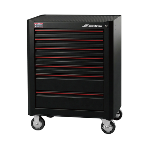 Angled 7-Drawer Tool Cart (Standard Model)